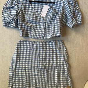 NWT REFORMATION ETHEL TWO PIECE SET SZ6